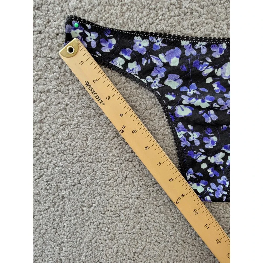 On Gossamer Mesh Printed Hipster Thong Women's M/L Evening Blossom Pull On